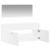 vidaXL Bathroom Cabinet With Mirror White Engineered wood Medium - 4 of 4