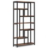 Resenkos Bookshelf, Bookcase Standing Shelf Unts,79" Tall Bookshelf, 7-Tier Bookcase Open Display Shelves,Rustic Brown - 3 of 4