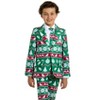 Suitmeister Boys Christmas Suit - Christmas Green Nordic - Green - 3 of 4