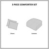 Sapphtopaz 3 Pcs Tufted Cotton Chenille Comforter Set Casual Bedding Set Quilt Set 1 Cover, 2 Pillow Shams, Machine Washable - 2 of 4