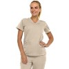 Medichic Women's Medical Scrubs Set- V-Neck with Flare Pant - 3 of 4