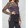 Women's Color Block Leopard Tunic - PROMESA M - 2 of 3