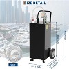 Acekool Gallon Wheeled Fuel Tank with Hand Pump - 10ft Hose for Gas, Diesel - Safe Refueling for Cars, Mowers, Boats - 2 of 4