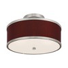 Livex Lighting Park Ridge 2 - Light Semi-Flush Mount in  Brushed Nickel - 3 of 4