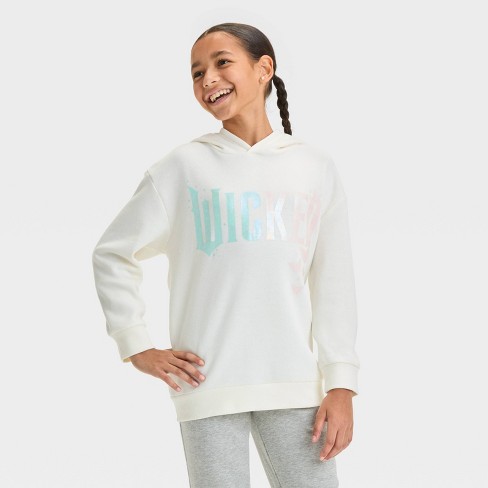 Girls Wicked the Sky Is The Limit Oversized Pullover Sweatshirt Ivory Target