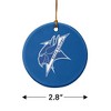 Elizabeth City State University Primary Logo Porcelain Holiday Christmas Tree Ornament  2.8" (7.1 cm) - 3 of 4