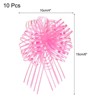 Unique Bargains Christmas Wedding Car Basket Gift Wrapping Big Organza Pull Bow 10 Pcs - 2 of 4