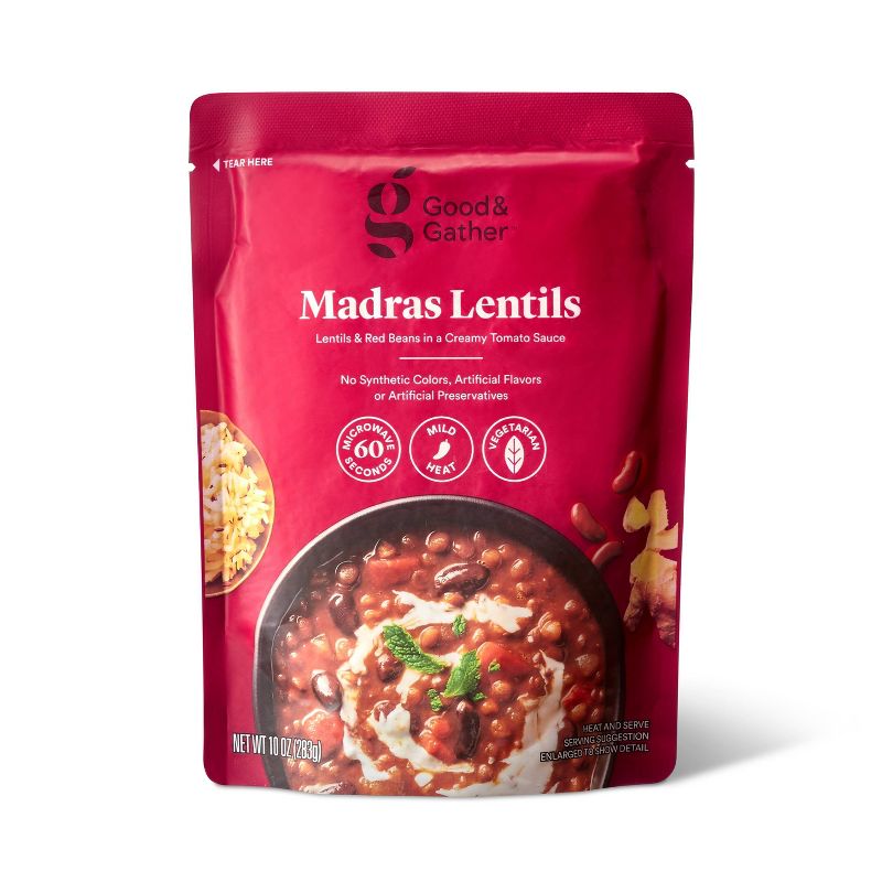 Vegetarian Madras Lentils - 10oz - Good &#38; Gather&#8482;, 1 of 4