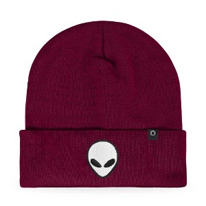 Dalix Alien Embroidered Beanie Hat Knit Cap Cold Weather Mens - 1 of 4