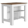 NicBex Kitchen Island Cart Morden 27.5" Kitchen Carts with Storage, 3 Shelves and Spacious Top Surface for Kitchen - 4 of 4