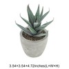 Unique Bargains Artificial Plants Mini Serrated Edge Aloe in Pulp Plastic 3.54"x3.54"x4.72" 1Pcs - 3 of 4