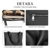 Generic Black Genuine Leather Tote Bag for Women Work, Women's Leather Shoulder Bags Purses - 4 of 4