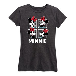 Women's - Disney - Minnie Grid Short Sleeve Graphic T-Shirt - 1 of 4