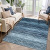 Modern Abstract Machine Washable Area Rugs for Living Room Ultra Soft Non Slip Low Pile Carpet for Bedroom Dining Room - 3 of 4