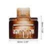 Unique Bargains Women's 2.05" Claw Clip Hair Accessories No Slip Grip Plastic Brown 1 Pc - 3 of 4