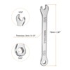 Unique Bargains 30Cr13 Stainless Steel Offset 12-Point Box End and 15° Angled Open End Combination Wrench - 2 of 4