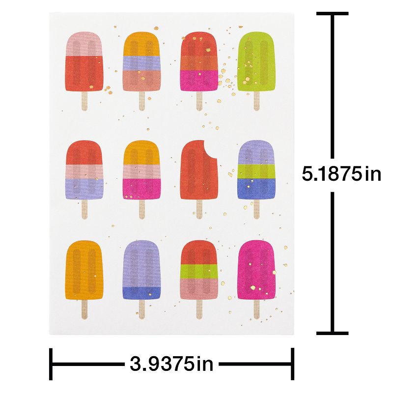 10ct Blank All Occasion Cards Popsicles, 5 of 7