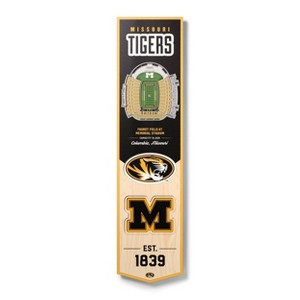 8" X 32" NCAA Missouri Tigers 3D StadiumView Banner - 1 of 4