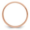 Black Bow Jewelry 6mm 14K Rose, White, or Yellow Gold Half Round Milgrain Standard Band - 2 of 4