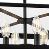 Progress Lighting Hillcrest 4-Light Semi-Flush Mount in Matte Black with Clear Beveled Glass Panels - 3 of 3