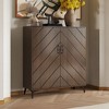 Famapy Wooden Storage Cabinet Accent Cabinet with Doors - Modern Sideboard for Living Room Display & Organization - 2 of 4