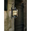 Minka Lavery Rustic Outdoor Wall Light Fixture Mediterranean Iron 41 1/4" Champagne Hammered Glass for Post Exterior Porch Patio - 2 of 2