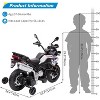 Jojoka 12V Kids Police Motorcycle Ride-On Toy, Licensed BMW Motorcycle w/Training Wheels, Dual Motors, LED, Music & USB - 4 of 4
