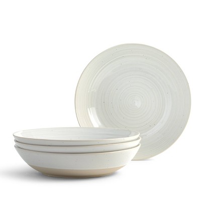 Siterra 16-Piece White Ceramic Dinnerware Set