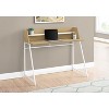 Monarch Specialties Computer Desk Home Office Laptop Storage Shelves 48InchL Work Metal Laminate Natural White Contemporary Modern - 2 of 4