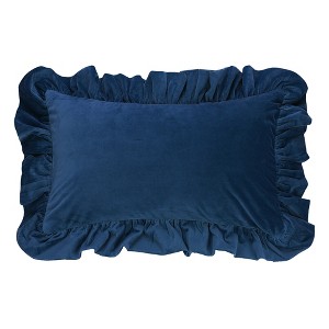 REGALWOVEN Scalloped Trim Outdoor Throw Pillow Covers for Sofa Living Room Home Decor 1 Pc - 1 of 4