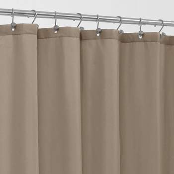 Montauk Accents Bliss Linen/Taupe Water Resistant Fabric Shower Liner - Standard Size