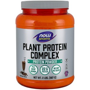 Plant Protein Complex Chocolate Mocha by Now Foods  -  2 lbs Powder - 1 of 2