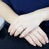 Slickblue Women's Stainless Steel Ring with Round Clear CZ - Polished Finish for Everyday Wear - Size 5-10 - 2 of 4