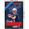 Trends International NFL New England Patriots - Drake Maye 25 Framed Wall Poster Prints - 3 of 4