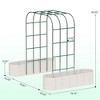 Raised Garden Bed Trellis Raised Bed Kit – 95Ft”Planter Raised Garden Boxes Outdoor, Oval Large Metal Raised Garden Beds, Garden Arch - 3 of 4