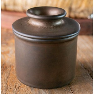 Butter Bell® Crock - Matte Bronze Reactive Glaze Ceramic Butter Keeper, One-of-a-Kind Butter Dish for Spreadable Butter Without Refrigeration - 1 of 4