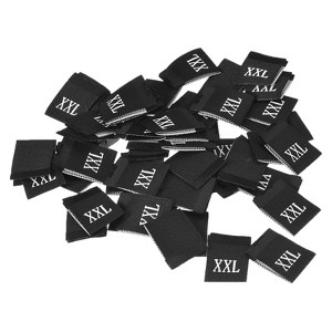 Unique Bargains Woven Crafting Clothing Sewing Embroidered Size Labels 100 Pcs - 1 of 4