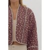 Women's This Means Everything Floral Quilted Jacket - entro - 4 of 4