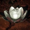 Moonelit Creations Lotus Flower Solar LED Garden Path Light Silver - 3 of 4