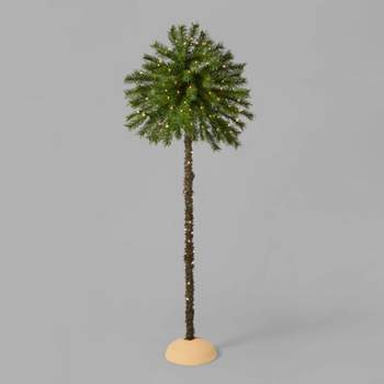6ft Pre-Lit Artificial Christmas Palm Tree Clear Lights - Wondershop™