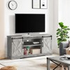 GustoWave Farmhouse TV Stand for 65 Inch TVs, Barn Doors TV Stand with Storage and Shelves, Modern TV Console Table Furniture - 3 of 4