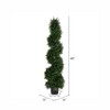 Vickerman Artificial Cedar Spiral Topiary In Pot UV - 3 of 4