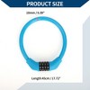 Unique Bargains Bicycle Lock Ring Anti-Theft Bike Lock Resettable 4 Digit Mini Ring Lock Blue - 4 of 4