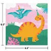 Creative Converting Girl Dino Deluxe Birthday Party Tableware and Decorations Kit 28ct - 4 of 4