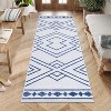 Modern Geometric Rug Thin Low Pile Carpet, Non Slip Washable Indoor Mat with Stain Resistant Backing & Reinforced Edges - 3 of 4