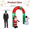 NAYSAYE Inflatable Holiday Decoration Santa Snowman Festive Arch for Christmas Yad, Multicolor, 96.06"*82.68"*28.74" - 3 of 4