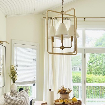 Rattan Lantern Ceiling Pendant Brass - Threshold™ Designed With Studio  Mcgee : Target