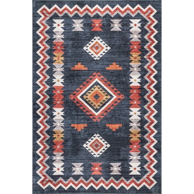 Nuloom Jayde Pet Friendly Machine Washable Southwestern Diamond Area Rug