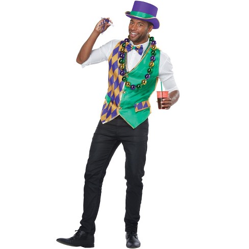 California Costumes Mardi Gras Man Adult Costume Kit : Target