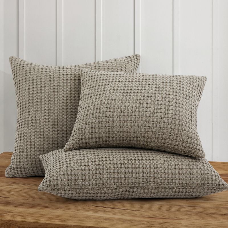 Mills Waffle Square Decorative Pillow - Levtex Home, 2 of 6